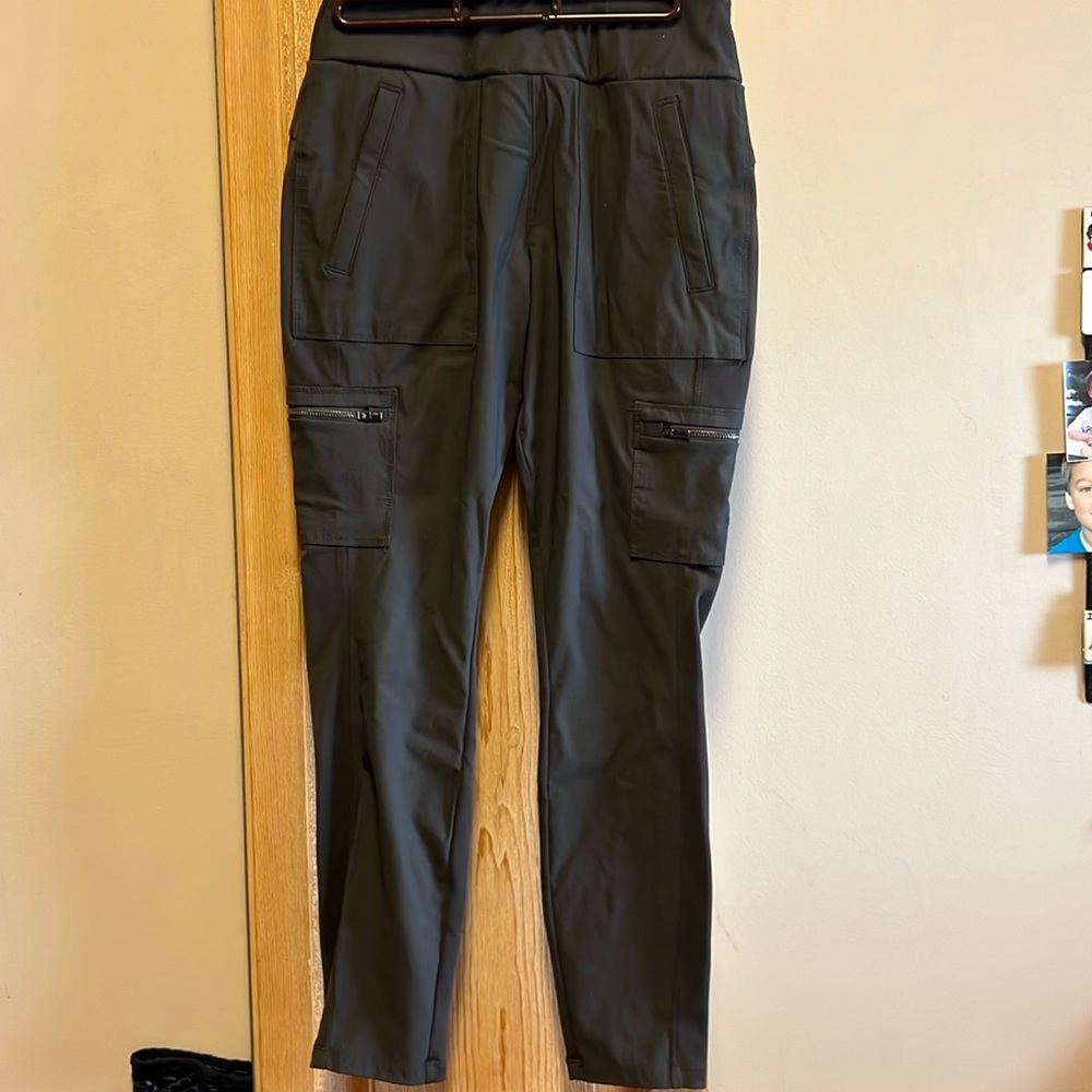 Athleta headlands hybrid mid rise tights-khaki grey